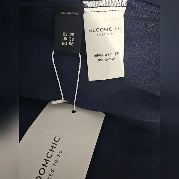 Bloomchic Solid Elastic‎ Waist Pocket High Rise Pants - Picture 4 of 11